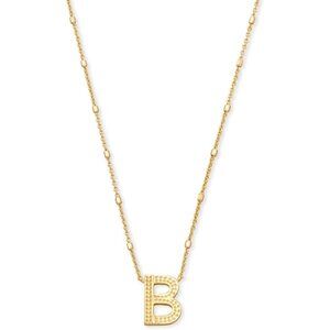 Letters B pendant necklace for women fashion jewelry 14k gold plated brass